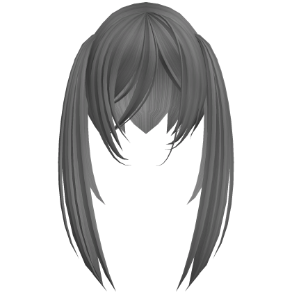 ୨ৎ Long Grey Soft Emo Overgrown Pigtails