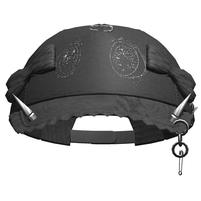 Grunge Anime Eyes Cap (Grey)