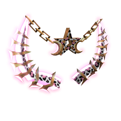 Emissive Pink Leopard horns 