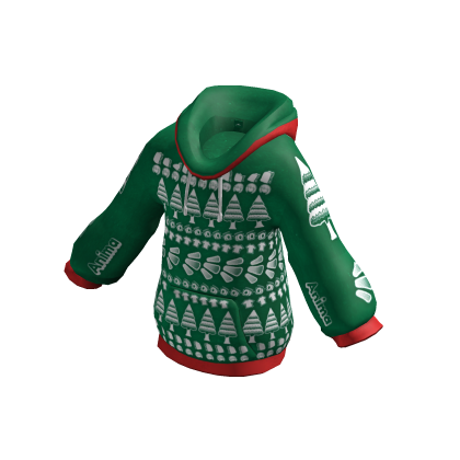 Green and Late! Anima Festive Holiday Hoodie 🎄 thumbnail