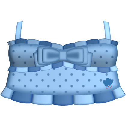 ♡ : grumpy bear polka dot top Roblox item