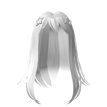 ♡ Y2k Hair White With Stars thumbnail
