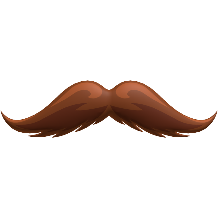 Ginger Mustache Cute Nerdy Fancy Chevron Moustache