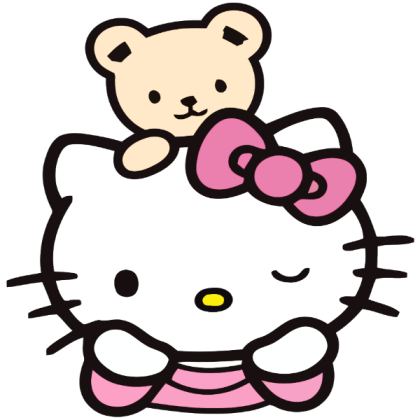hello kitty and teddy bear Roblox decal