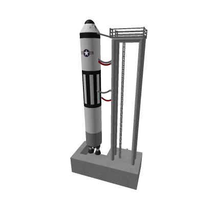 Ridable three stage rocket w/ launchpad