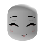 White Cute Happy Mischievous Face