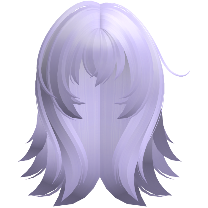 aoi mukou fluffy messy anime hair purple