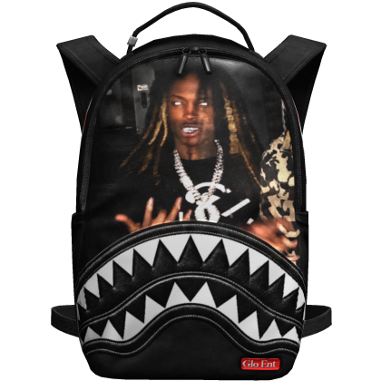 (4.0) Black King Von Sprayground Backpack 
