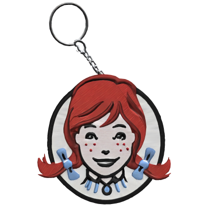 Wendy's Burger Keychain