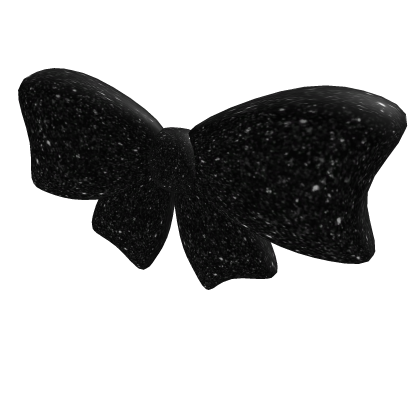 Black Glitter Bow