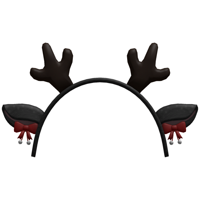 black christmas deer antlers headband
