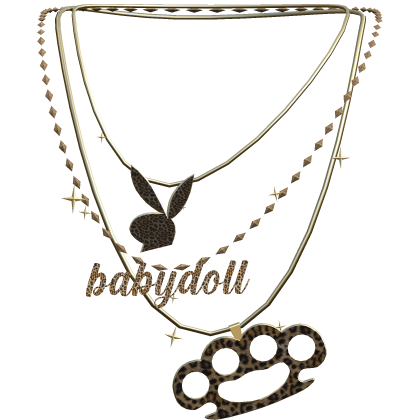 2000s Rhinestone Gold Leopard Print Necklace thumbnail