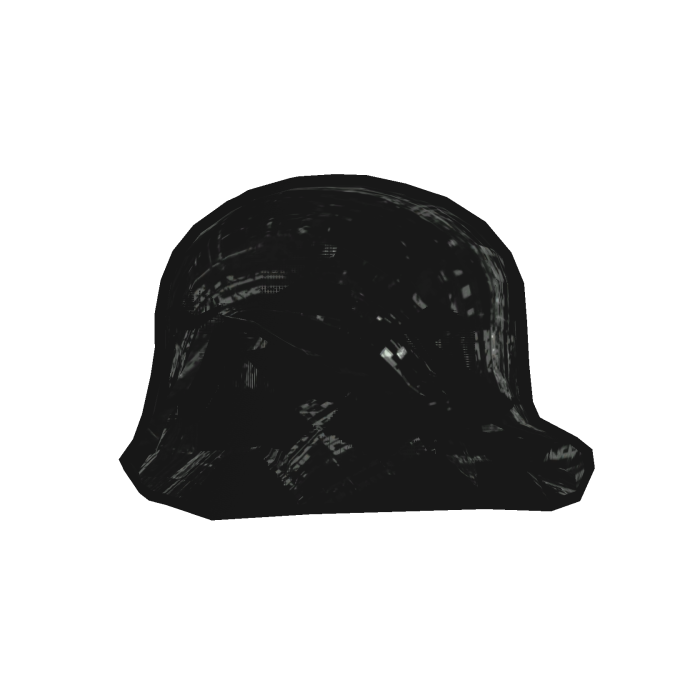 [ANIMATED] Pure Black Glitch Shaggy Hair