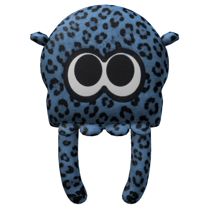  Kawaii Plush Leopard Squid Backpack[Blue leopard]