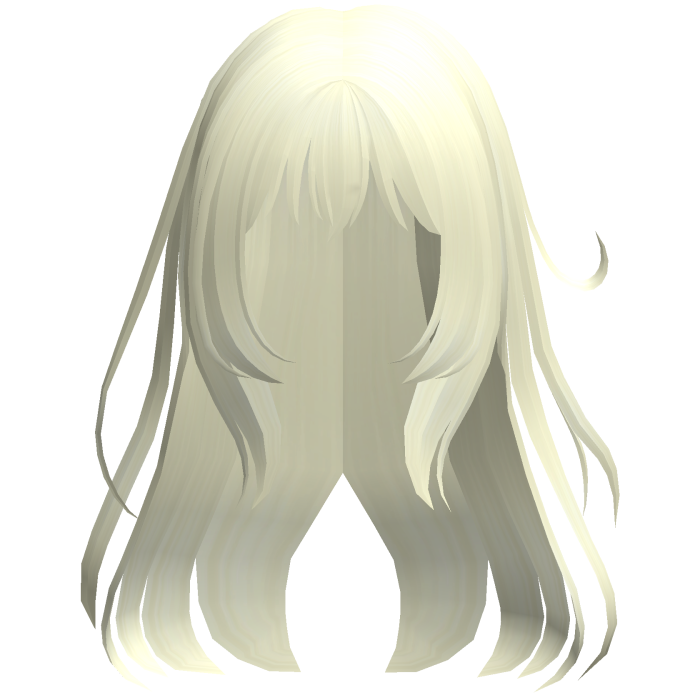 blonde wispy loose angelic anime hair
