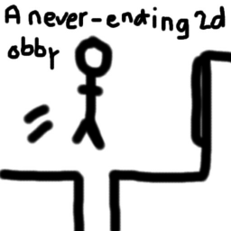 a random never ending 2d obby