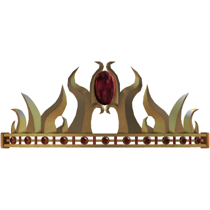 gold and ruby ethereal royalty crown tiara Roblox item