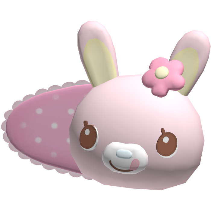 Cute mezzo piano pink mimi hair clip