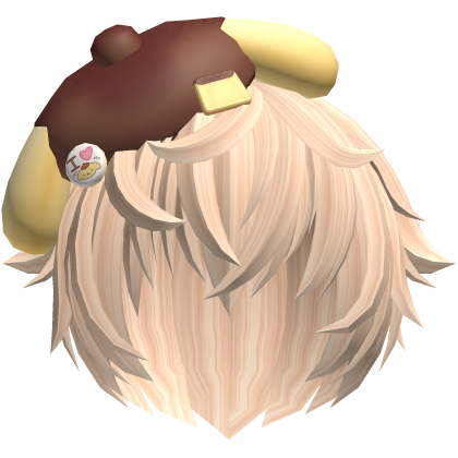 ♡ cute kawaii pompompurin boy hair 🍮 blonde