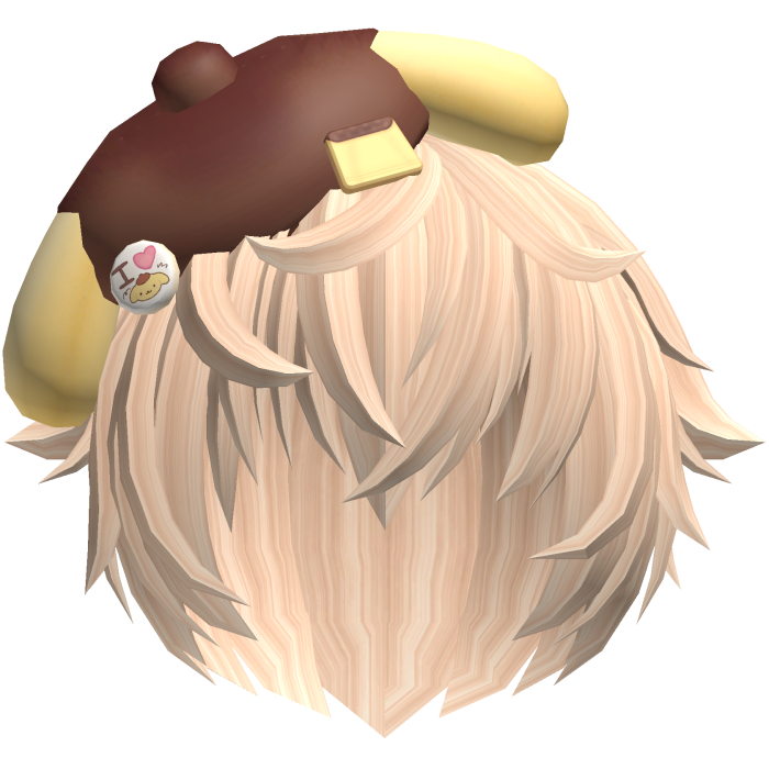 ♡ cute kawaii pompompurin boy hair 🍮 blonde