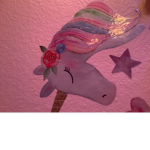 Avery loves unicorns