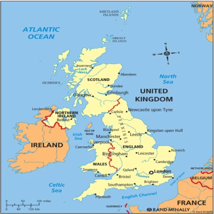United Kingdom map