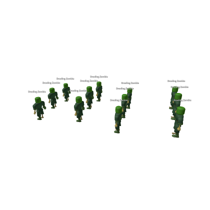 Drooling Invisible 12 Spawner Zombies (Working)