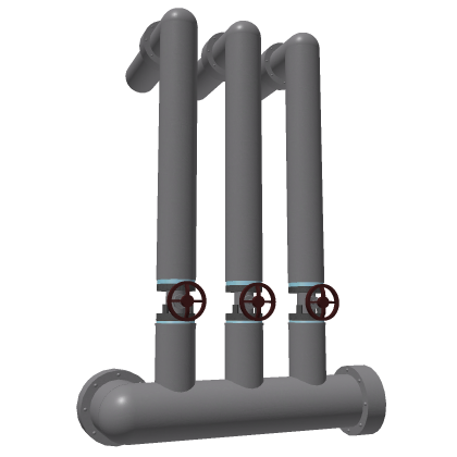 industrial pipes w/ valve