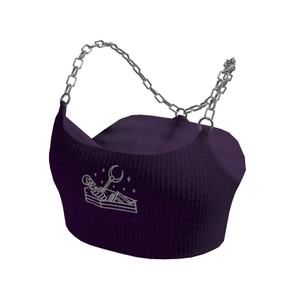 Aesthetic Chain Strap Top (Purple)
