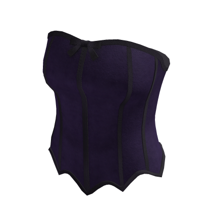 Strapless Boned Corset Top (Purple)