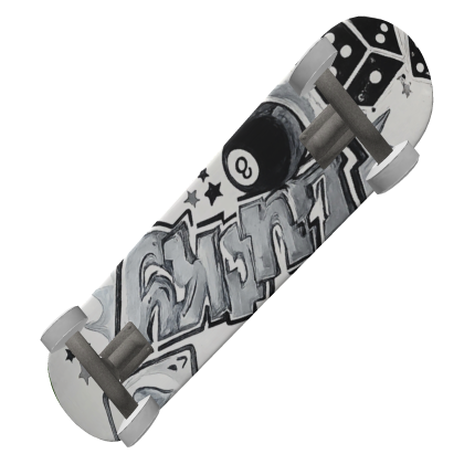 Graffiti Skateboard Deck (White)