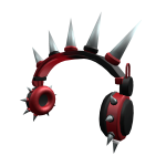 Spikey Red Dual Faded Headphones