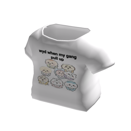 𖹭 : wyd when baby chiikawa gang pull up shirt