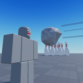 Throw rocks at people