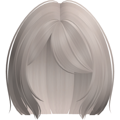 ♡ short hime-cut anime hair in ash blonde ୧ Roblox item