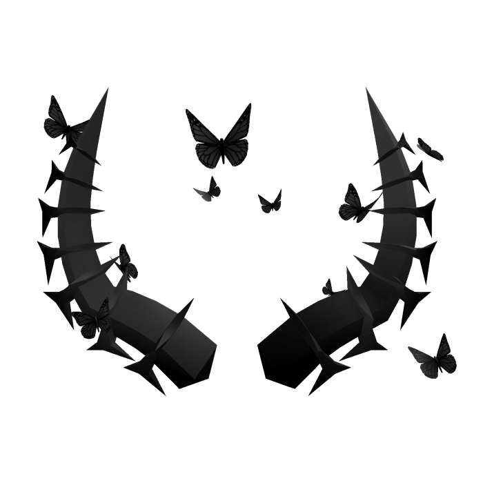 ⚫ Black Butterfly Horns ⚫ 