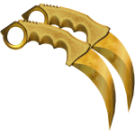 Gold Dual Karambits