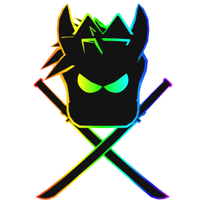Cartoony Rainbow Hair Crown Horns Swordpack Combo Roblox item