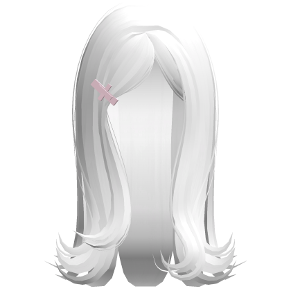 white cute girly shoujo long hair Roblox item