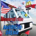 Monorail ride into the AMERICAN DREAM!🦅