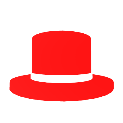 Red Neon Glowing Top Hat Roblox item