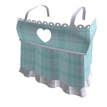 ⋆˚｡⎮Plaid Cyan & Pink Ruffle Top Roblox item