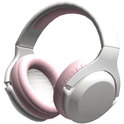 [Waist] Pink Simple Metallic Music Headphones thumbnail
