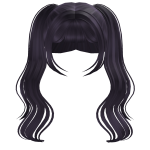 Purple Wavy Pigtails