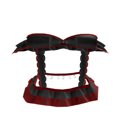 ♡ Ribbon Cute Black & Red Dress 