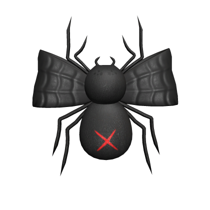 emo goth spider black widow hair bow  Roblox item