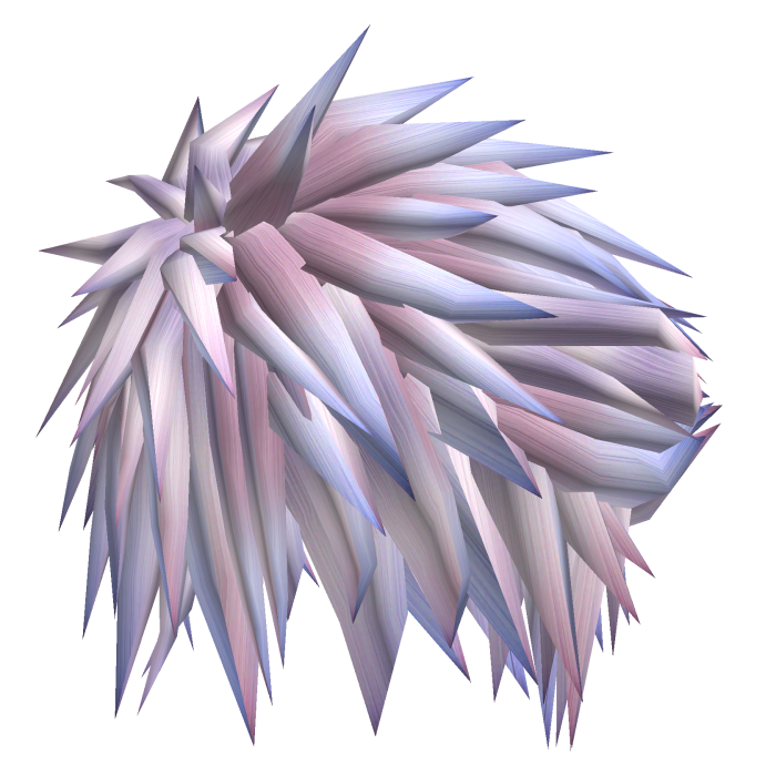 final fantasy cloud strife spiky hair in pastels