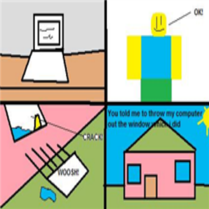Funny noob comic 3 Roblox decal