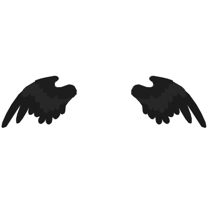 Black Angelic Head Wings Roblox item