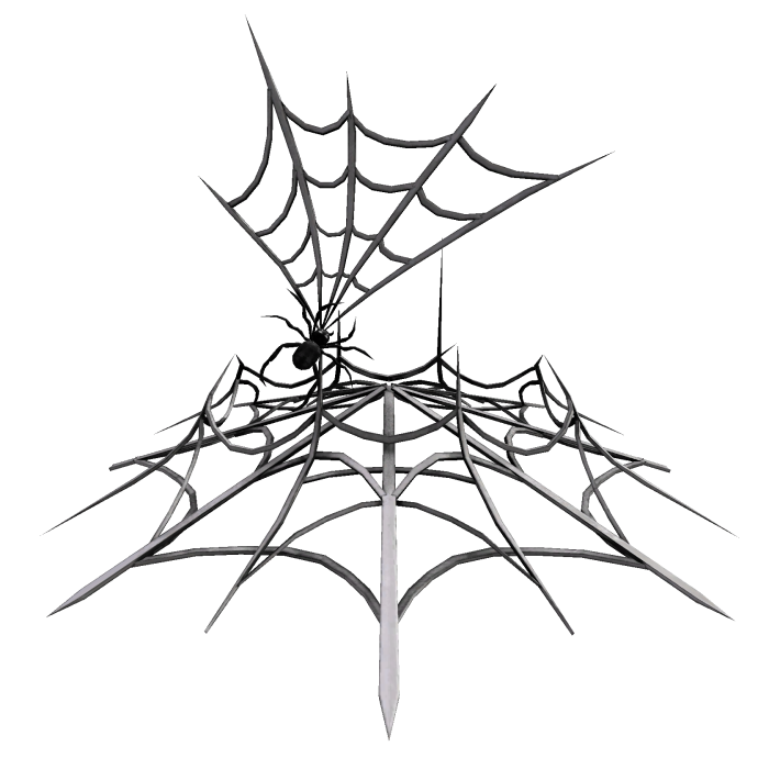 Silver Spider Horror Halloween Web